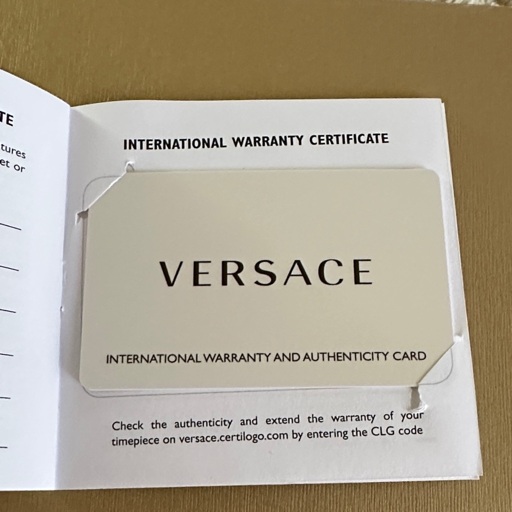 Like New Versace Green Chronograph Dial Two-tone Stainless Steel Watch - Picture 11 of 13